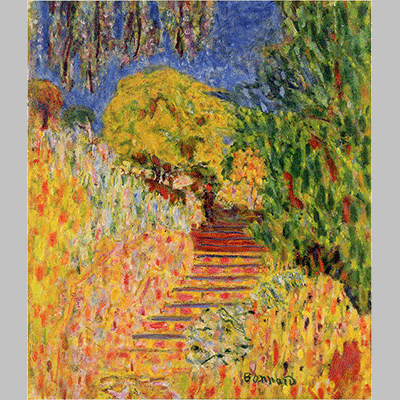 PierreBonnard 1946 Stairs with Mimosa