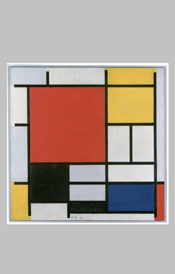 Piet Mondrian Composition en Rouge Jaune Bleu et Noir 1921