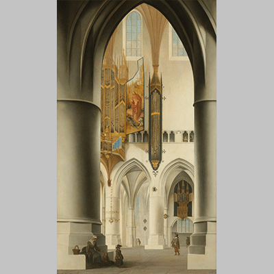 Pieter Jansz. Saenredam Interior of the Church of St Bavo in Haarlem 1636