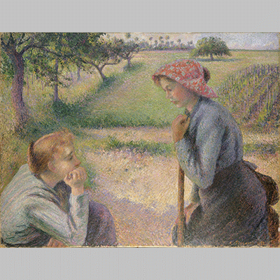 Pissarro Two Young Peasant Women