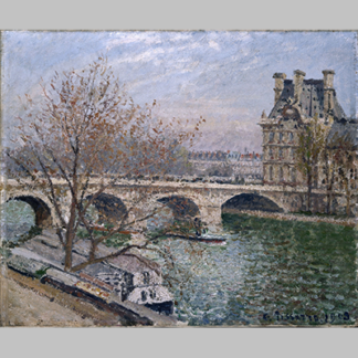 Pissarro The-Pont-Royal-and-the-Pavillion-de-Flore