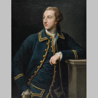 Pompeo Girolamo Batoni Portrait of a Man in a Green Suit