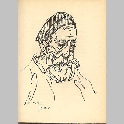 Theophile Alexandre Steinlen - Portrait d Anatole France