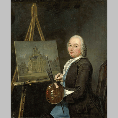 Portrait of Jan ten Compe, Painter and Art Dealer in Amsterdam, Tibout Regters, 1751