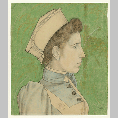 Jan Toorop - Portrait of Nurse Nelly (1894)