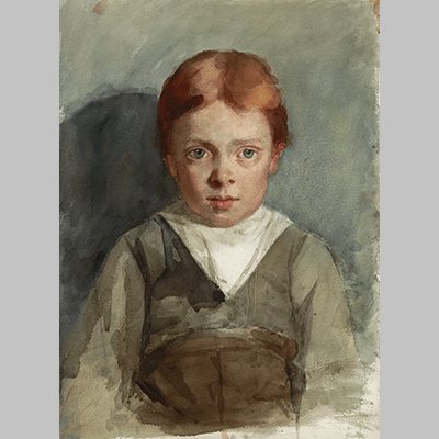 Thérèse Schwartze - Portrait of a Little Boy with Red Hair