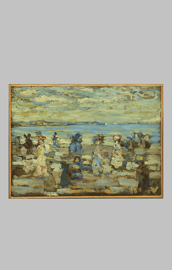 Prendergast Beach Scene ar wt 2 u30