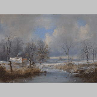 Raden Saleh Bustaman Winterlandschaft