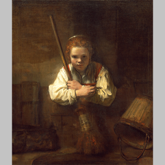 Rembrandt workshop Girl with a Broom