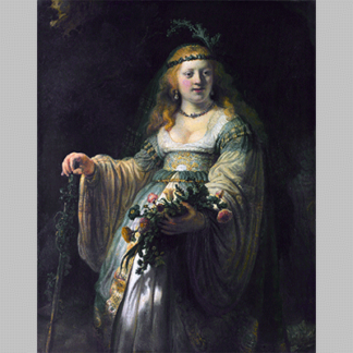 Rembrandt Harmensz. van Rijn Saskia van Uylenburgh in Arcadian Costume
