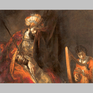 Rembrandt Saul and David icon