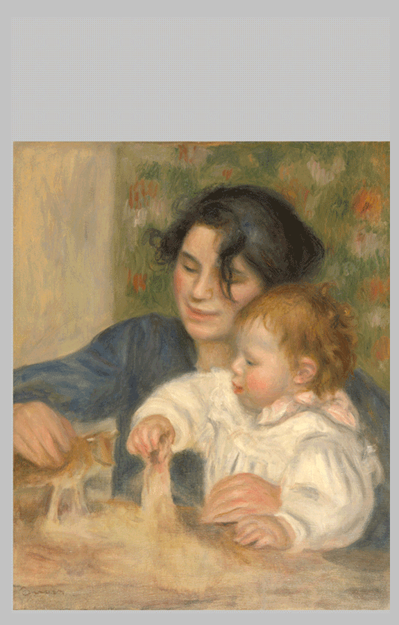 Renior Gabrielle Renard and infant son Jean Renoir 2 xlbplp