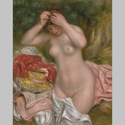 Renoir Bather Arranging her Hair