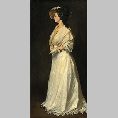 Robert Henri Young Woman in White 1
