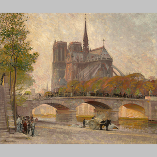 Robert William Vonnoh notre dame de paris