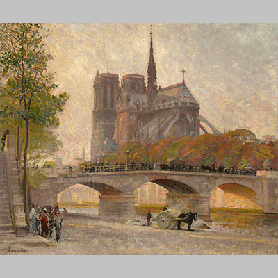 Robert William Vonnoh notre dame de paris