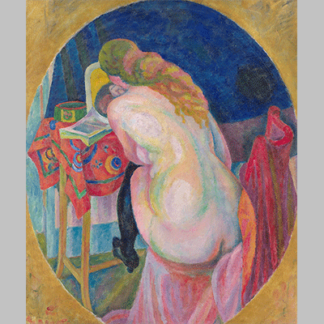 Robert Delaunay Nude woman reading