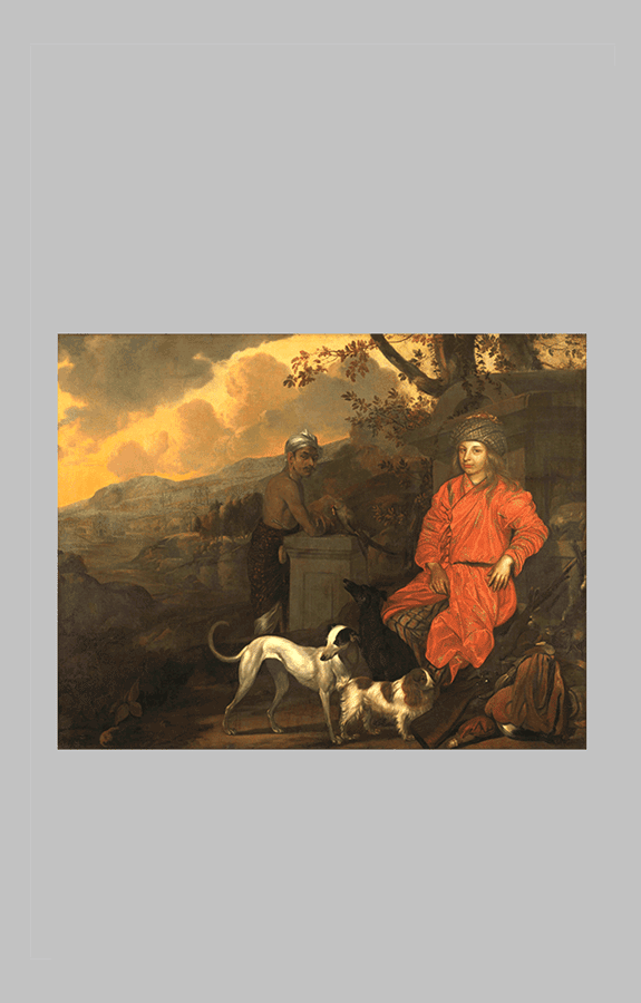 Rocquette Portrait of Philippus Baldaeus and Gerrit Mossopotam wt 53 4