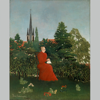 Henri Rousseau - Portrait of a Woman in a Landscape