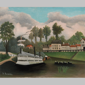 Henri Rousseau - The Laundry Boat of Pont de Charenton