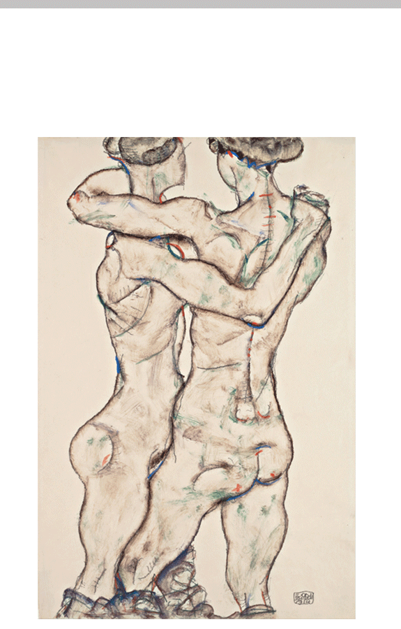 Schiele Naked Girls Embracing