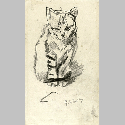 Seated Pussycat George Hendrik Breitner c. 1882 2