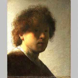 Self portrait Rembrandt van Rijn c. 1628
