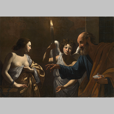 Simon Vouet Saint Peter Visiting Saint Agatha in Prison