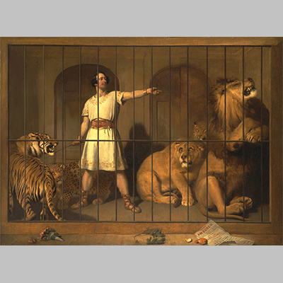 Sir Edwin Henry Landseer Portrait of Mr. Van Amburgh As He Appeared with His Animals at the London Theatres