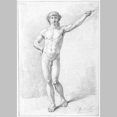 Staand mannelijk naakt Hendrik de Flines 1784 1798 3