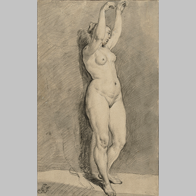 Standing Female Nude anonymous 1600 1699