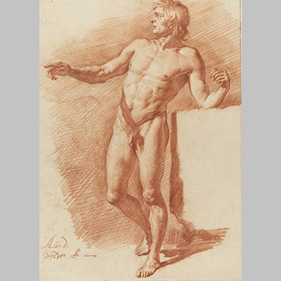 Standing Male Nude Adriaen van de Velde 1646 1672 3