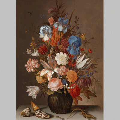 Still Life with Flowers Balthasar van der Ast c. 1630
