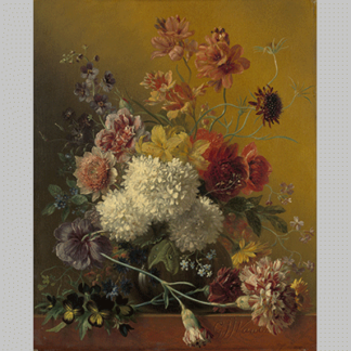 Still Life with Flowers Georgius Jacobus Johannes van Os 1820 1861