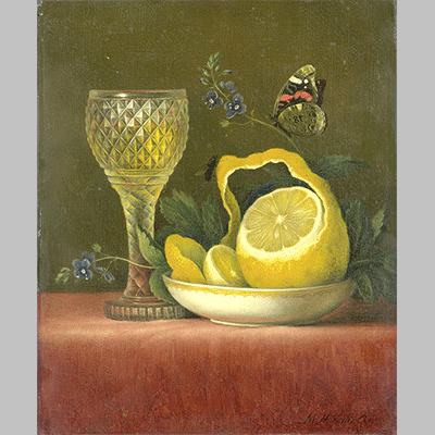 Maria Margaretha van Os - Still Life with Lemon and Cut Glass