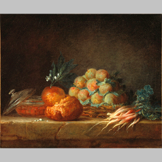 Still Life with Brioche, Fruit and Vegetables (Anne Vallayer Coster)