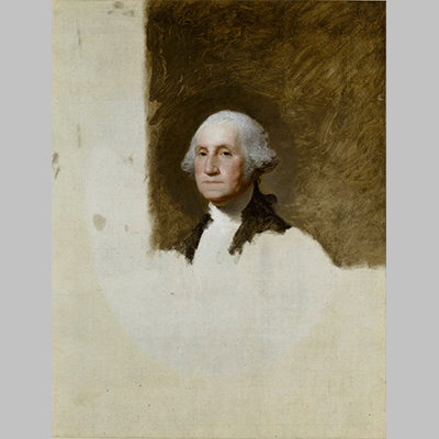 Gilbert Stuart -Unfinished Portrait of Washington (1796)