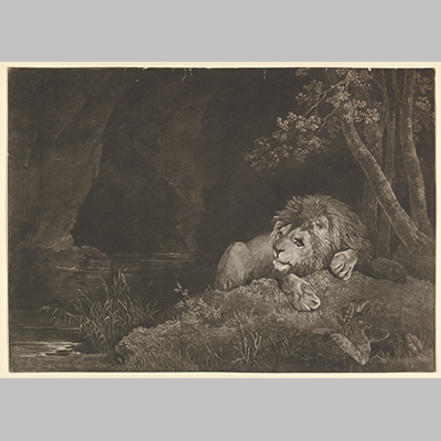 Stubbs---The Lyon (Recumbent Lion by a Pool)