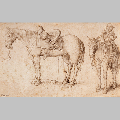 Jacob de Gheyn II - Study-of-Horses