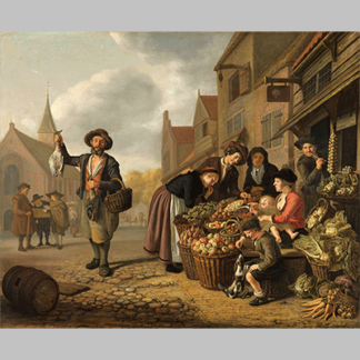 Jan Victors - The Greengrocer's Shop De Buyskool (1654)