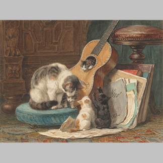 The Musicians Henriette Ronner c1877