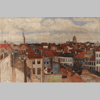 James Ensor - The Rooftops of Ostend