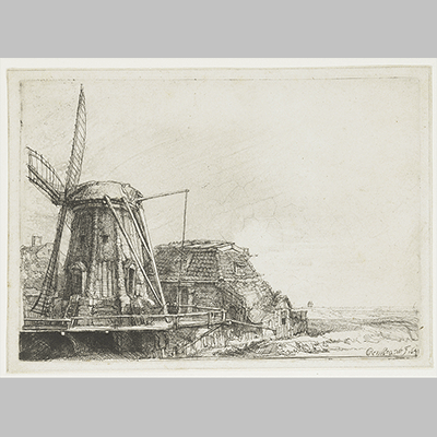 Rembrandt van Rijn - The Windmill (1641)