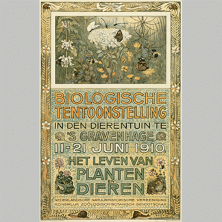 Theo van Hoytema Poster of the Biologische Tentoonstelling Biological Exhibition 1910