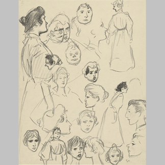 Theophile Alexandre Steinlen - Portret en figuurstudies van vrouwen