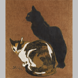 Theophile Alexandre Steinlen - Zwei Katzen