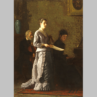 Thomas Eakins singing a pathetic song