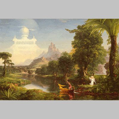 Thomas Cole The Voyage of Life Youth