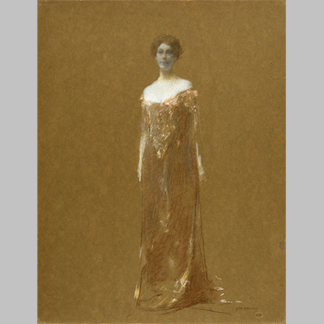 Thomas Wilmer Dewing The Evening Dress