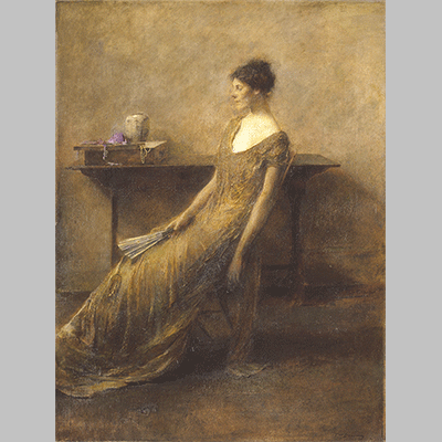 Thomas Wilmer Dewing Lady in Gold